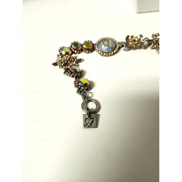 VINTAGE RODRIGO OTAZU WATERMELON SWAROVSKI STATEMENT NECKLACE - Picture 6 of 10